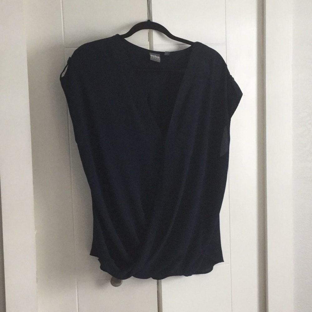 Blouse. Navy blue